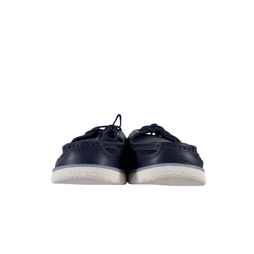 Sperry Surveyor 2 Eye Tumbled Memory Foam Navy Boat Shoes Men's‎ Size 11.5 W